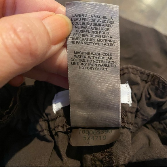 SOLD!! NWT~GARAGE Pantalon Paxton Dark Toffee Brown Parachute Baggy Pants Small - Picture 8 of 8